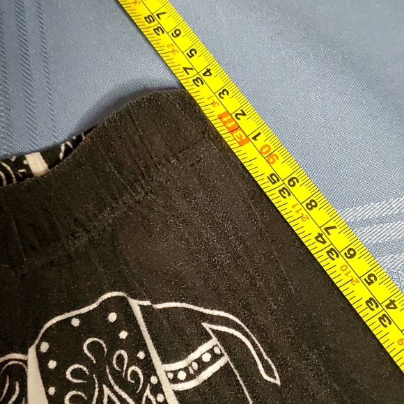 Black & White Cotton Boho Elephant Leggings - Size XSmall to Small - Picture 7 of 10